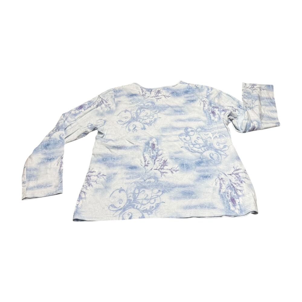 JasonMaxwell Winter Scene Blouse XL - Picture 3 of 7
